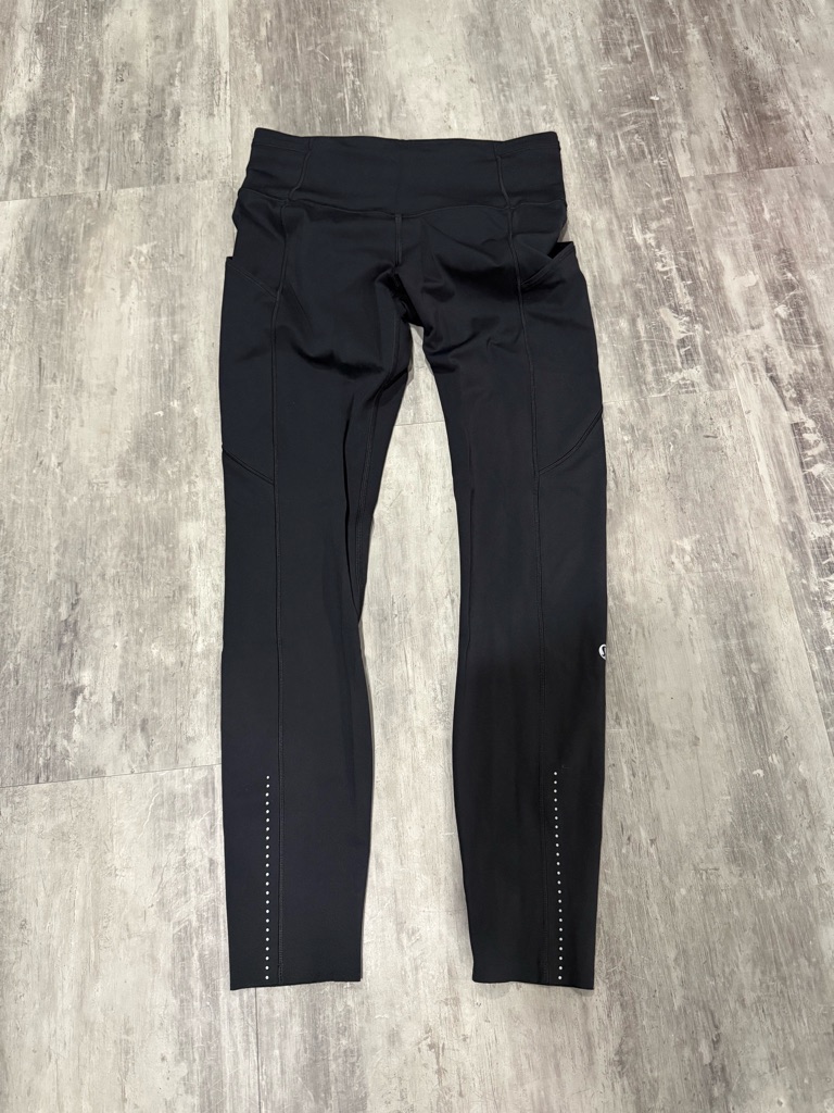 Lululemon Fast And Free Black Size 6 25 Inch Inseam